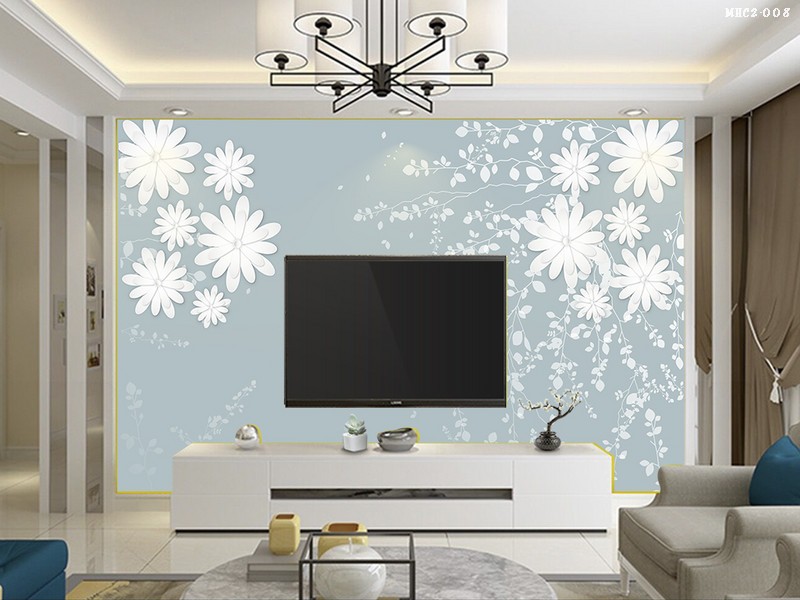 Tranh hoa cúc tối giản MHC2-008